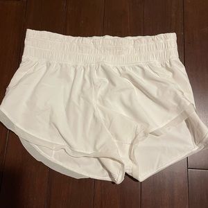 White lululemon shorts size 4